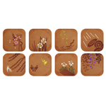 江戸瓦 暦 春絵柄